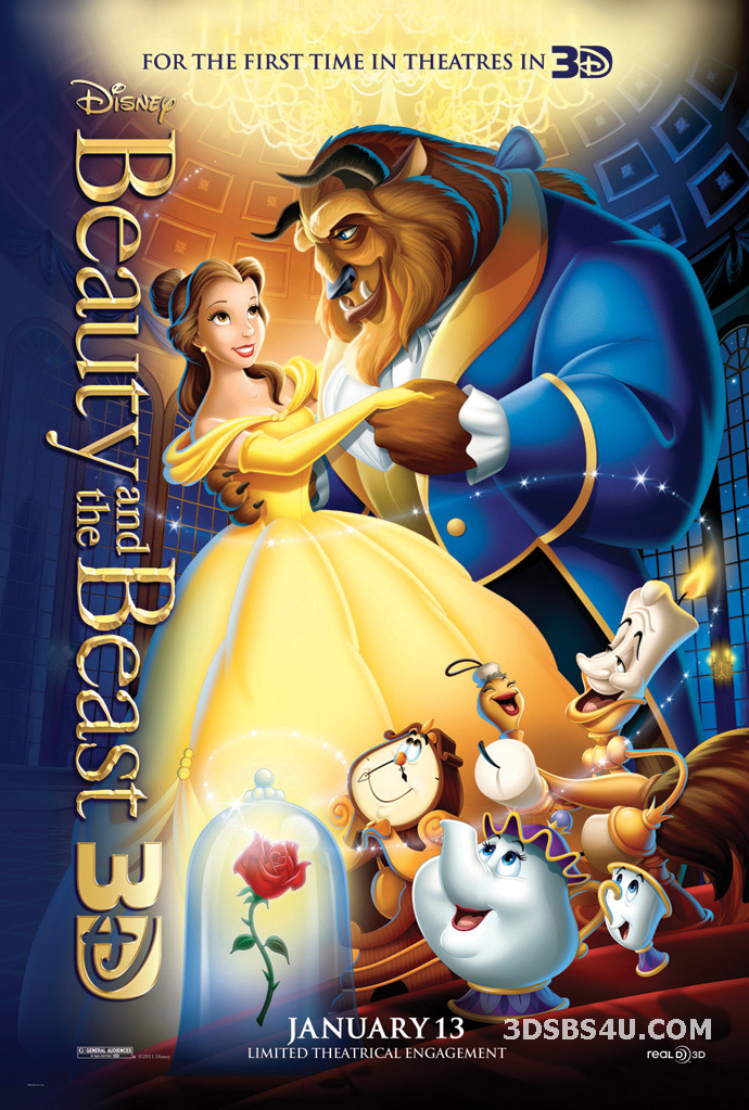 Beauty And The.Beast (1991) - Special 3D Edition Half-SBS DTS - 3DSBS4U Release