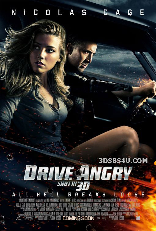 Drive Angry 3D (2011) 1080p Half-SBS DTS - 3DSBS4U Release