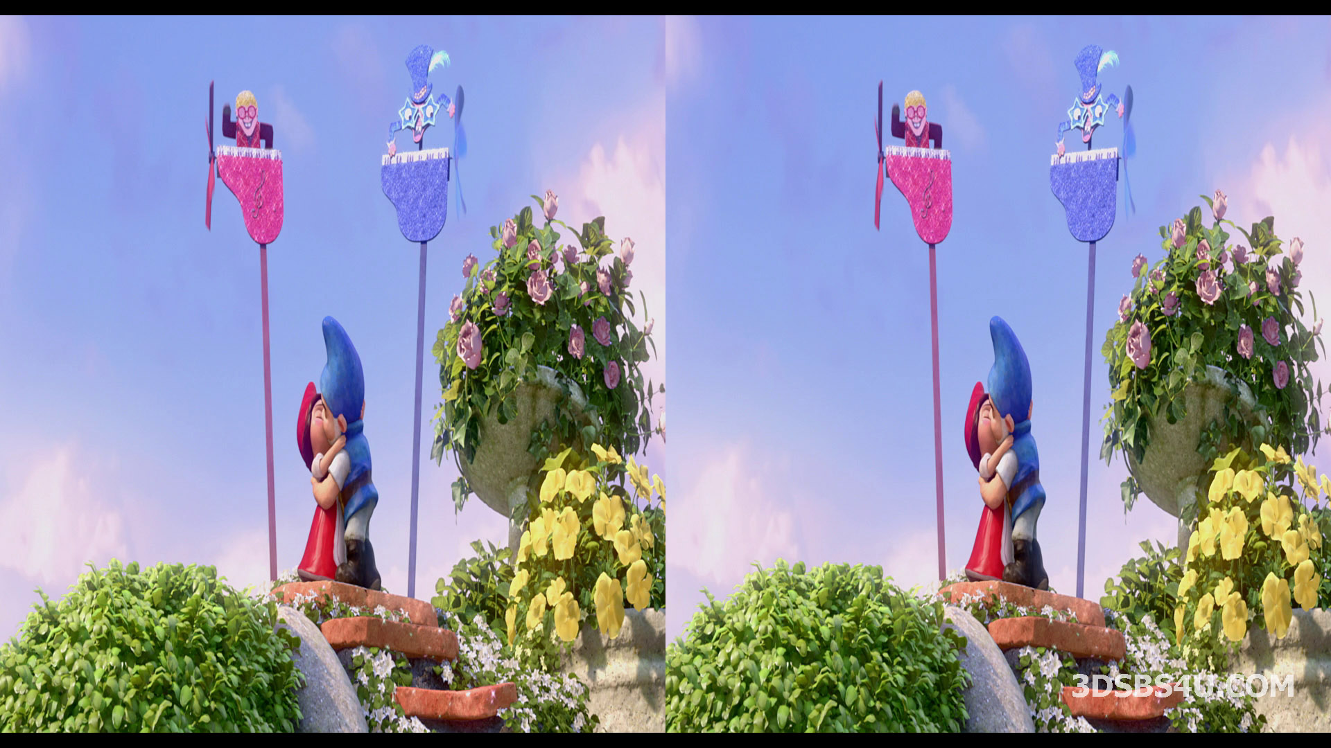 Gnomeo & Juliet 3D (2011) 1080p Half-SBS - 3DSBS4U Release