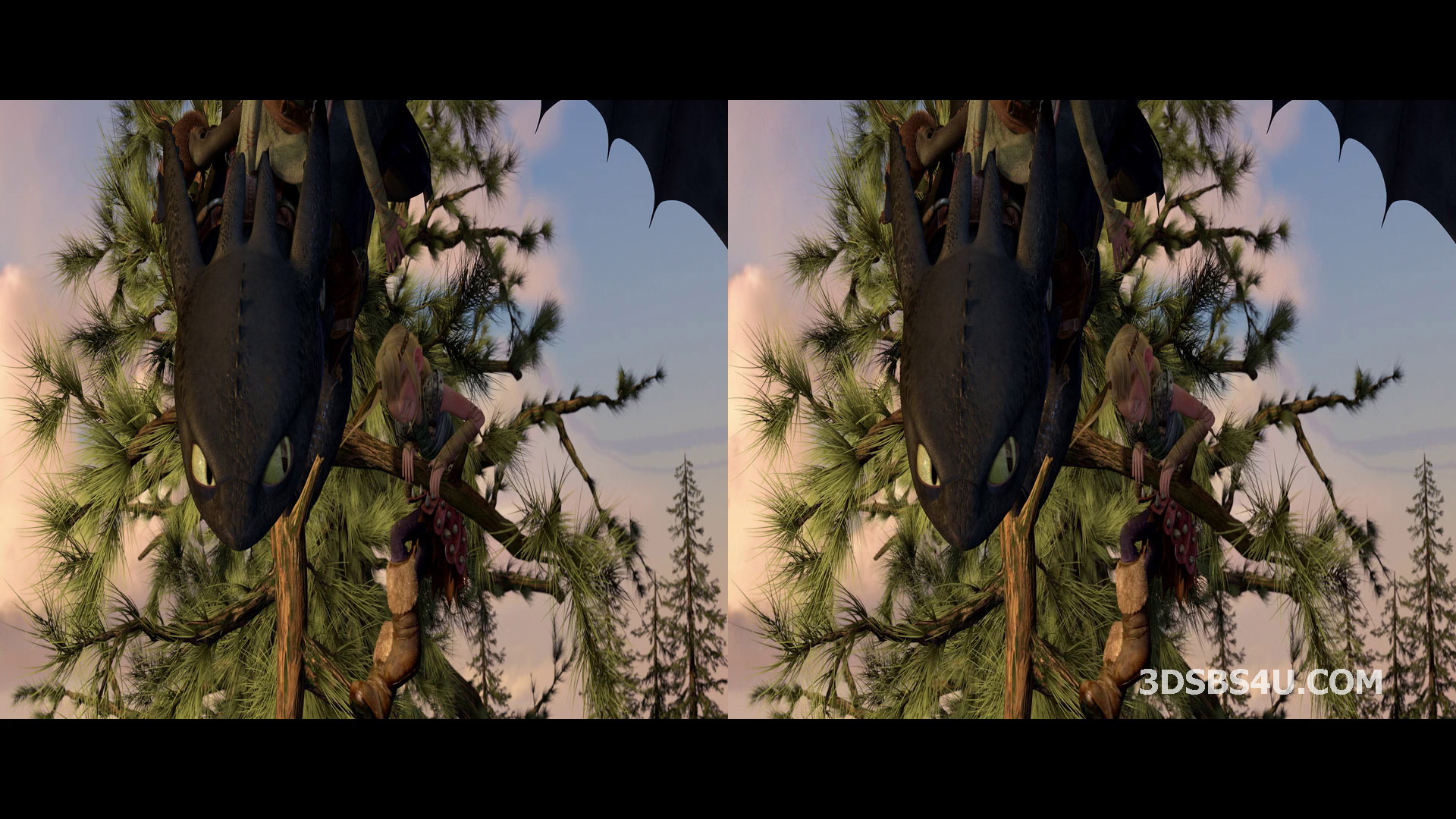 How to Train Your Dragon 3D (2010) 1080p Half-SBS - 3DSBS4U Release