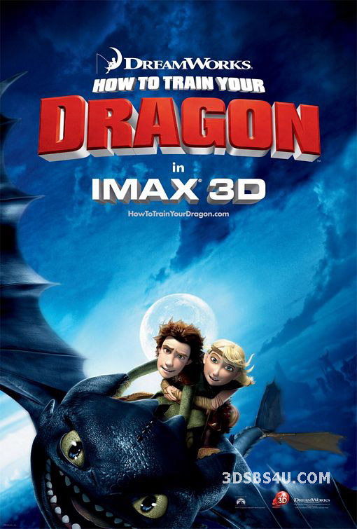 How to Train Your Dragon 3D (2010) 1080p Half-SBS - 3DSBS4U Release