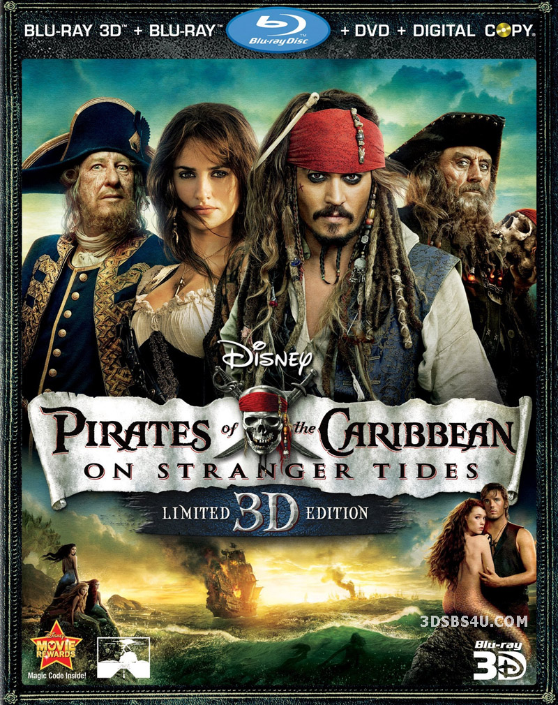 Pirates of the Caribbean: On Stranger Tides 3D (2011) 1080p Half SBS - 3DSBS4U Release