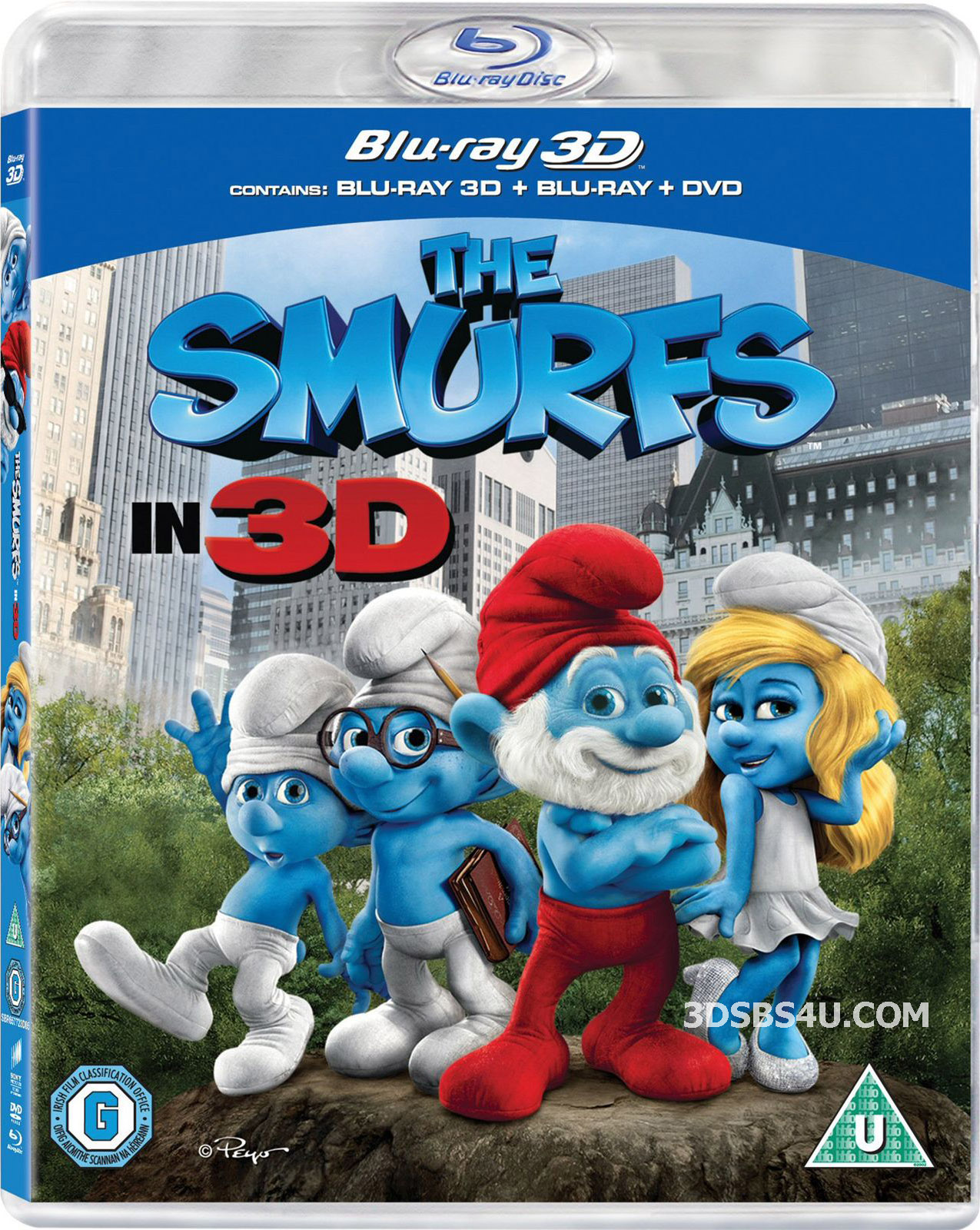 The Smurfs 3D (2011) 1080p Half-SBS AC3 - 3DSBS4U Release